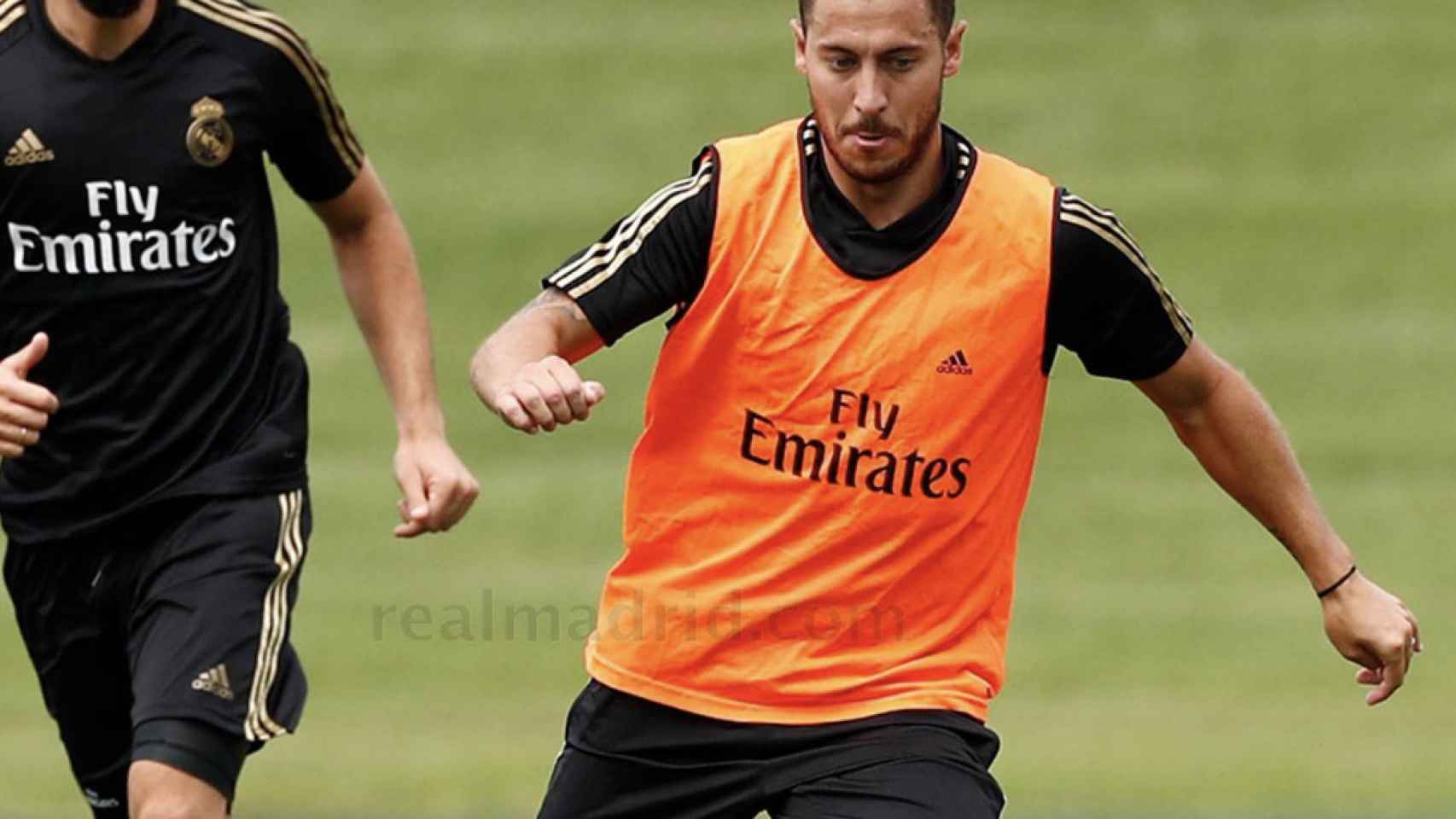 Una foto de Eden Hazard durante un entrenamiento del Real Madrid / RM