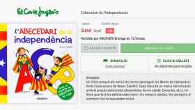 El libro 'L'abecedari de la independencia' en la tienda 'online' de El Corte Inglés / CG