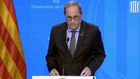 Quim Torra, presidente de la Generalitat, comunica nuevas medidas ante el coronavirus / CG