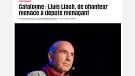 'Libération', sobre Lluís Llach: De cantante amenazado a diputado amenazador