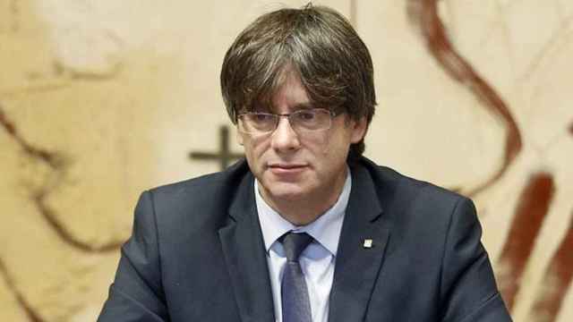 El presidente de la Generalitat, Carles Puigdemont, en el Consejo Ejecutivo / EFE