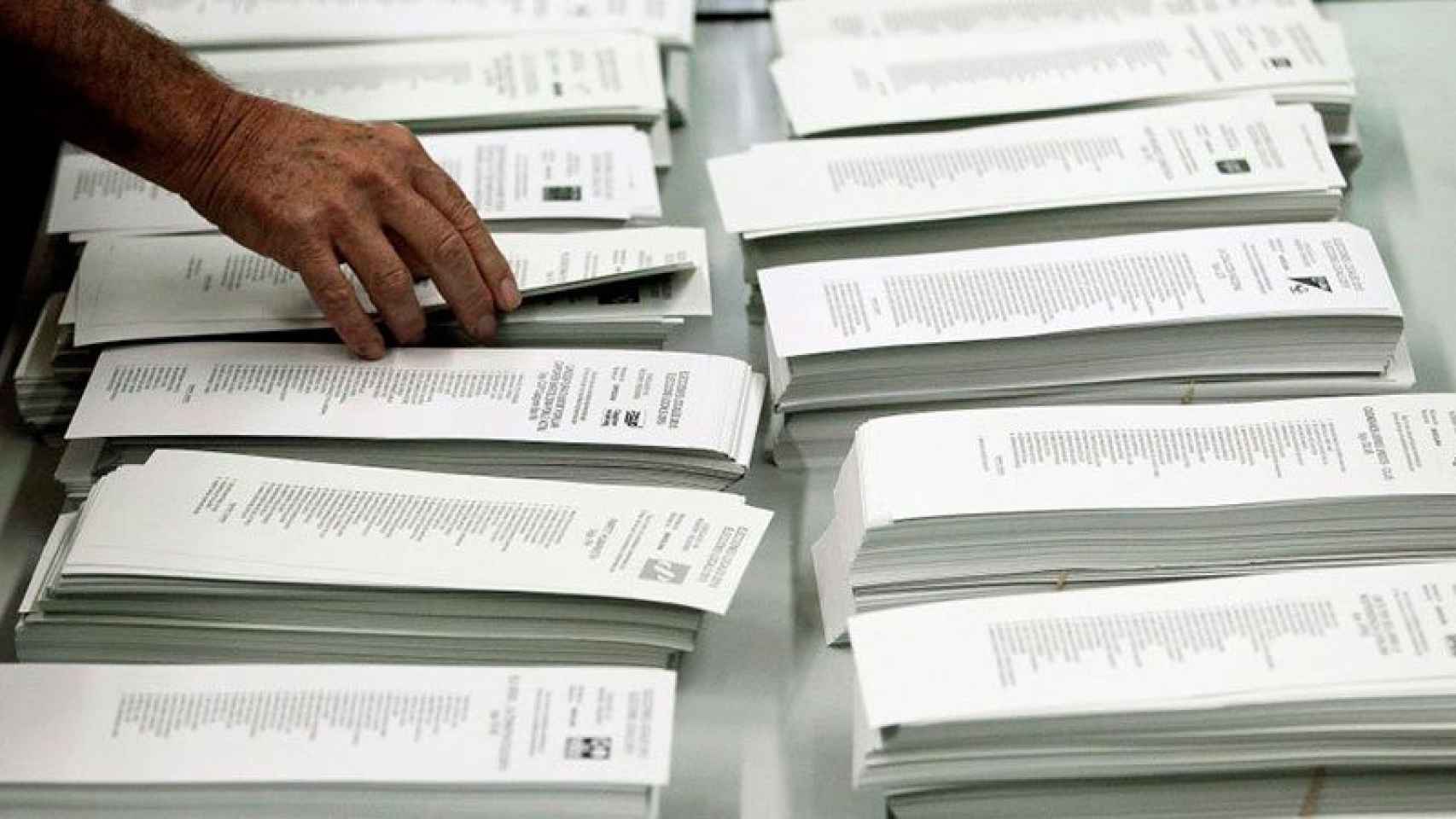 Las papeletas de las elecciones de 2011.