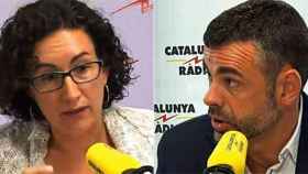 Marta Rovira (ERC) y Santi Vila (CiU)