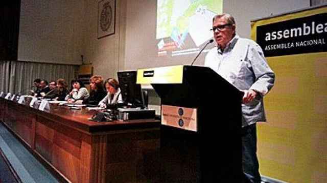 Uno de los intervinientes en el acto de la ANC de este viernes