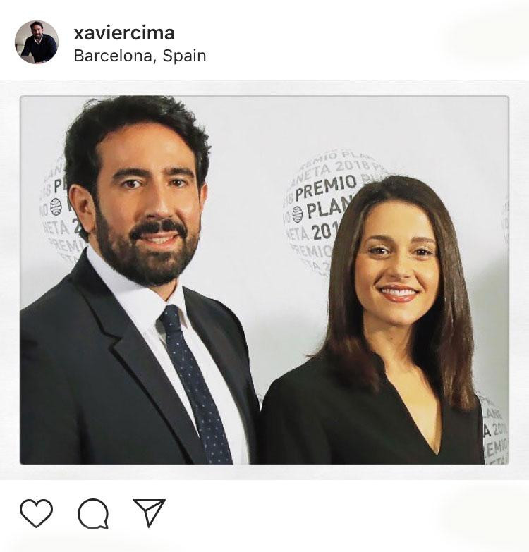 Inés Arrimadas y Xavier Cima en la entrega de los Premios Planeta / IG