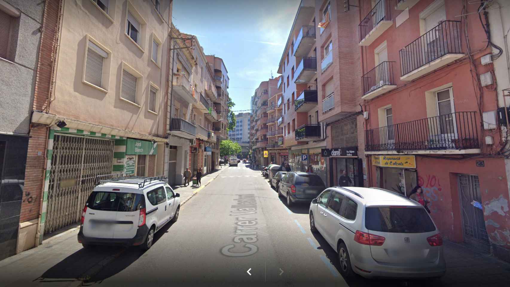 Calle Vallcalent de Lleida donde se ha producido el ataque homófobo por parte de la camarera de un bar / GOOGLE MAPS