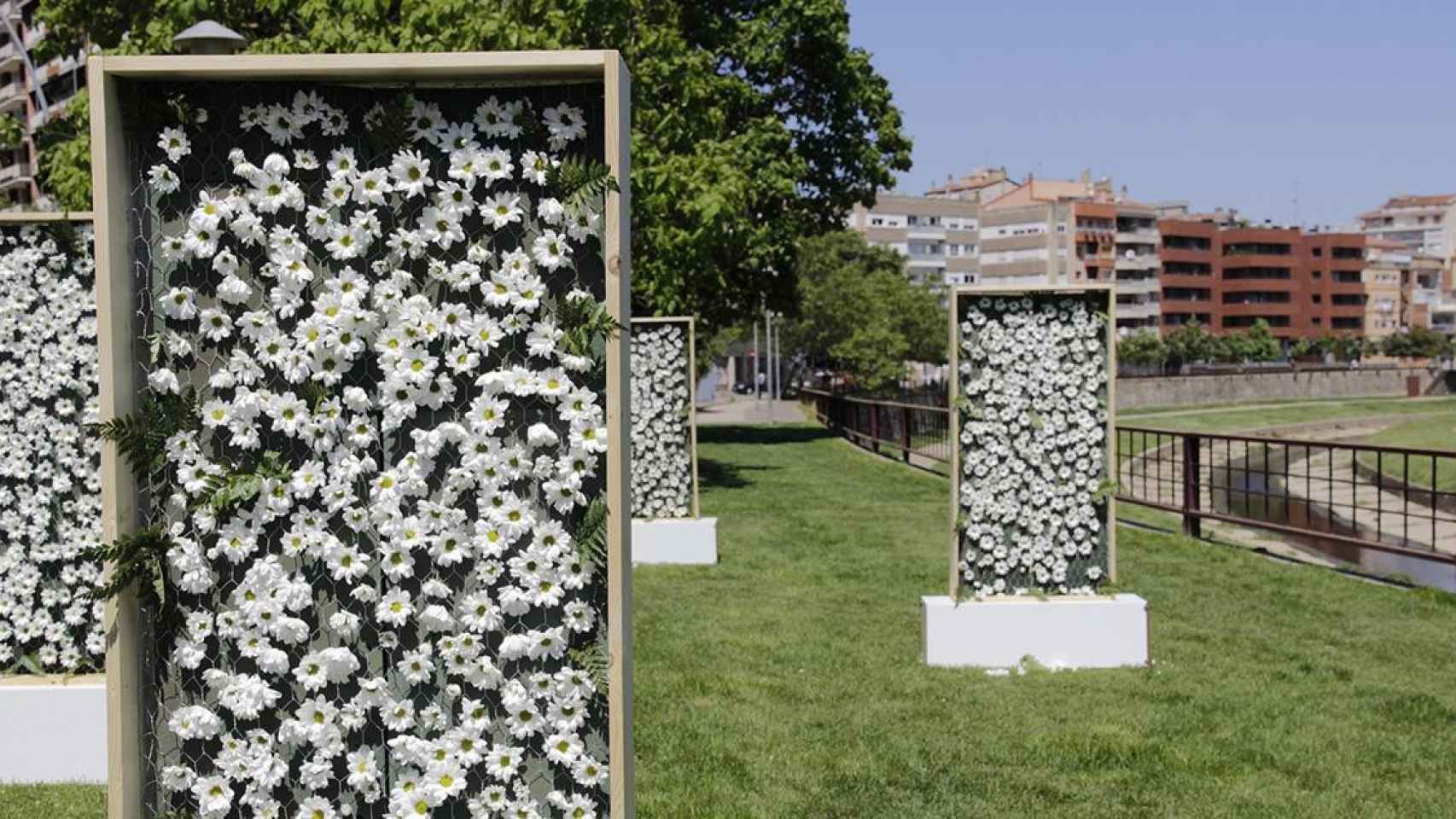 Monumentos florales en la ciudad de Girona durante el Temps de Flors / EP