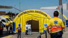 Hospital de campaña contra el coronavirus en Lleida / EFE