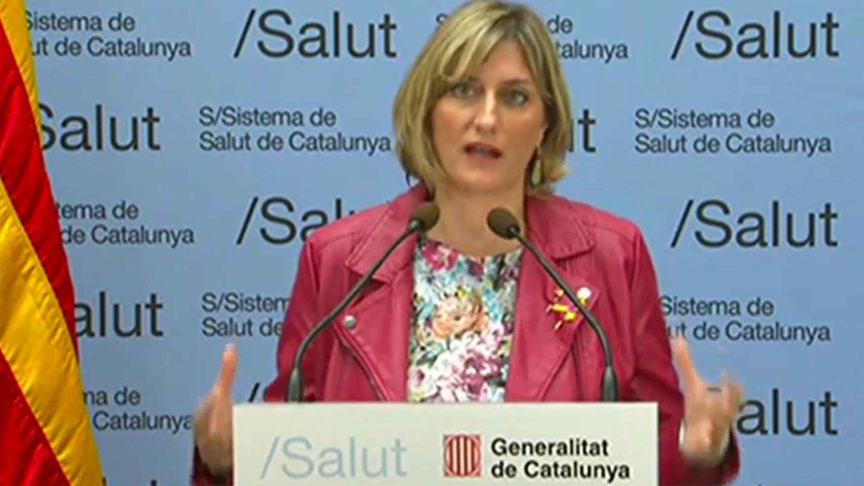 La 'consellera' de Salut, Alba Vergés, anuncia que las UCI catalanas bajan de los 1.000 pacientes con coronavirus / GOVERN