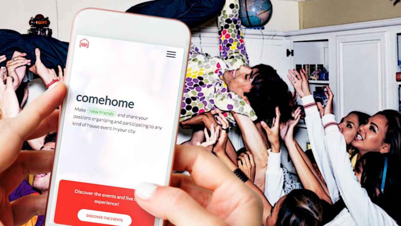 Un joven utiliza la aplicación 'Comehome' para montar una fiesta en su casa / CG
