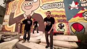 Los tres jóvenes de Terrassa (Barcelona) que piden cortar cabezas en el rap por la independencia / CG