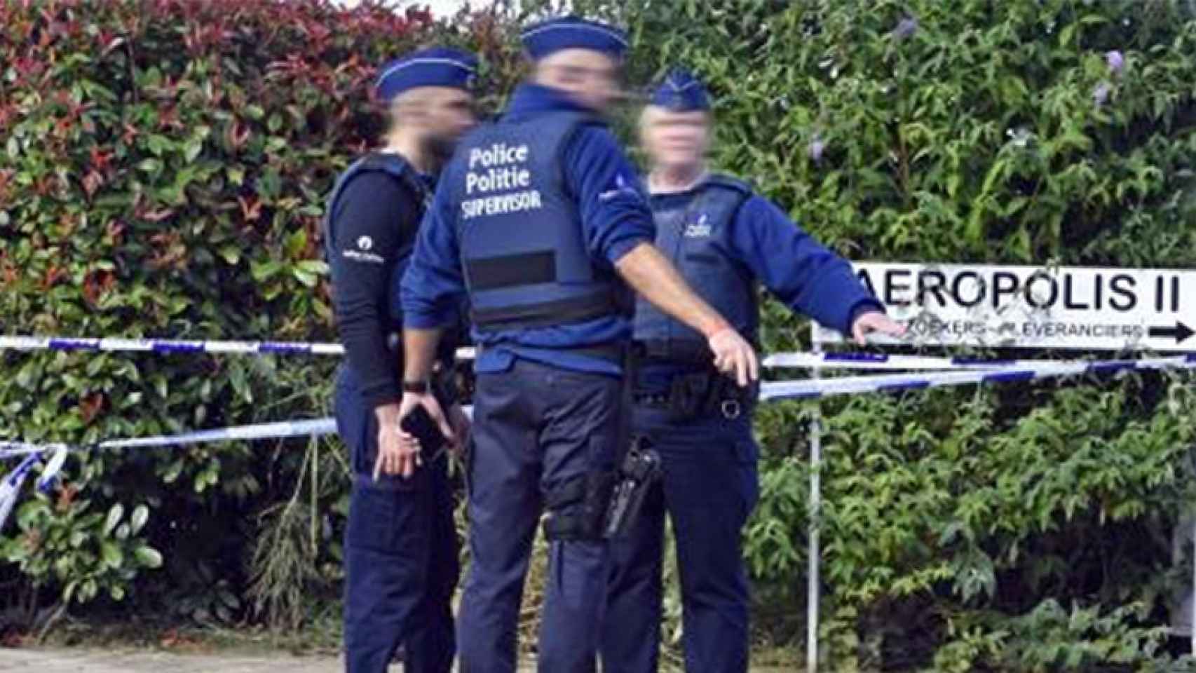 Policías belgas después del ataque | Le Soir