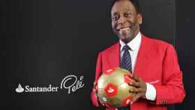 Pelé, embajador del Banco Santander