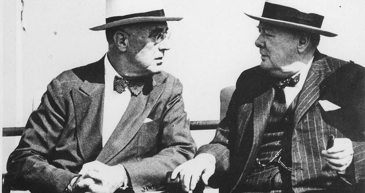 Franklin Delano Roosevelt y Winston Churchill, en Canadá en septiembre de 1944 / ARTHUR ROTHSTEIN