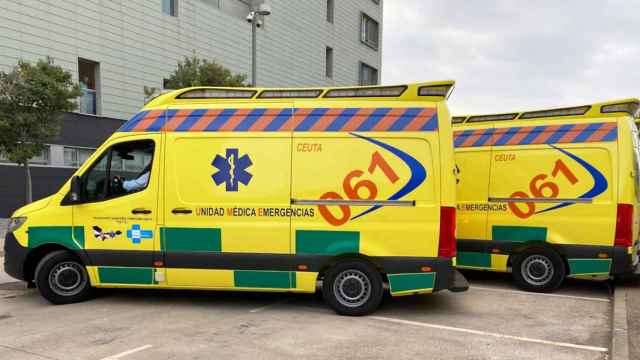 Imagen de dos ambulancias de Tenorio en una imagen de archivo / Cedida