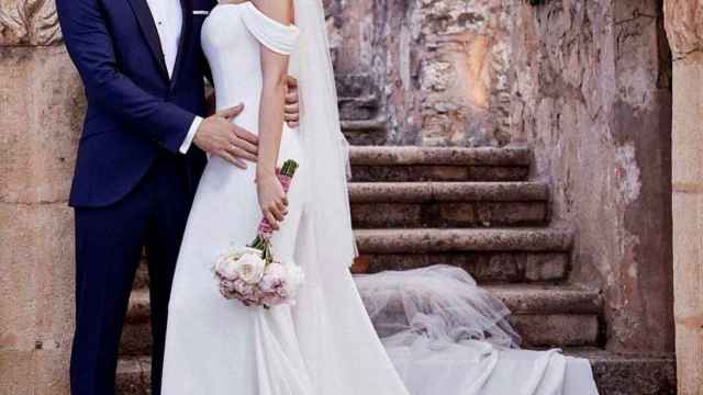 David Bisbal y Rosanna Zanetti durante su boda