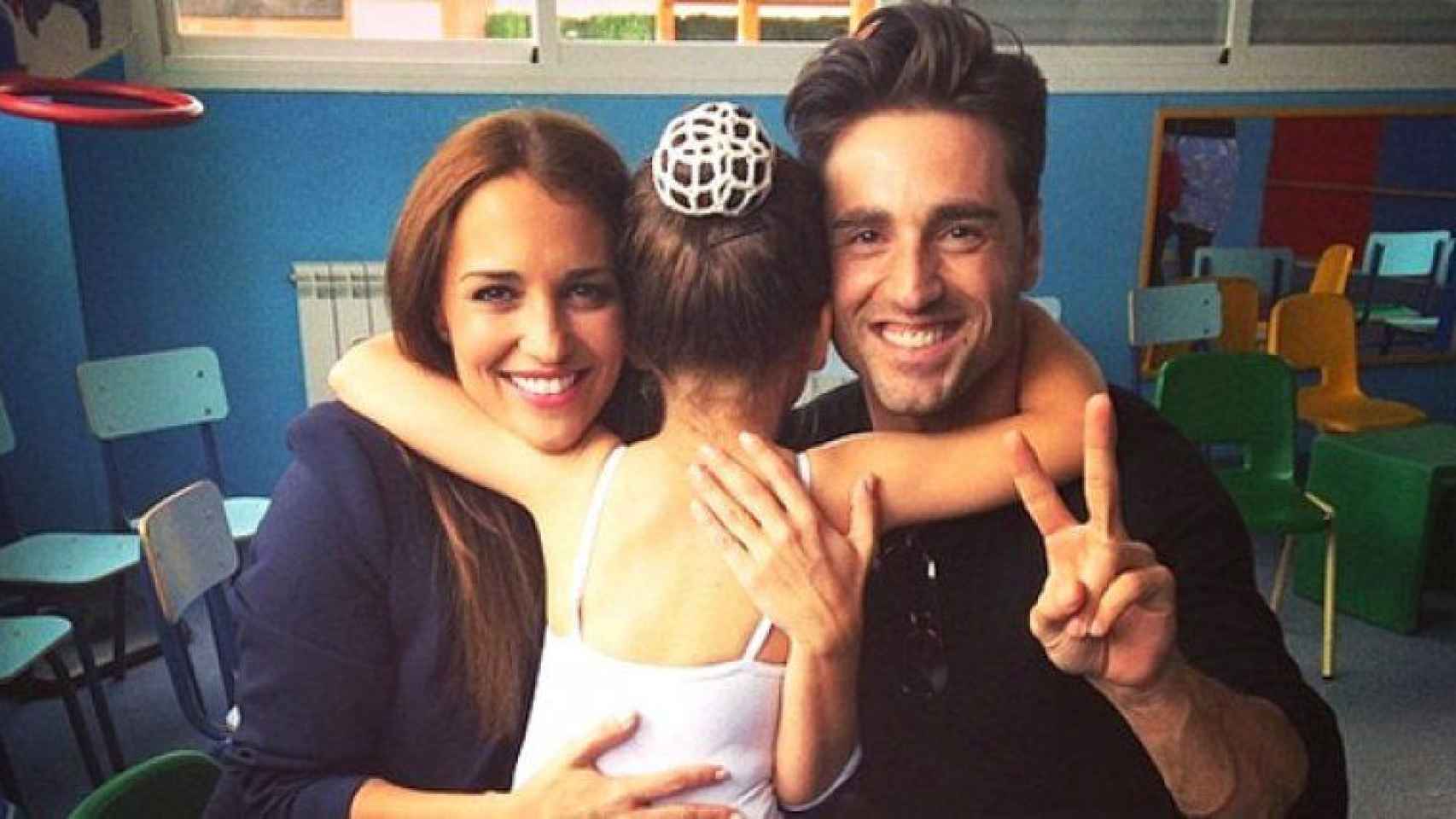 Paula Echeverría y David Bustamante con su hija / Instagram