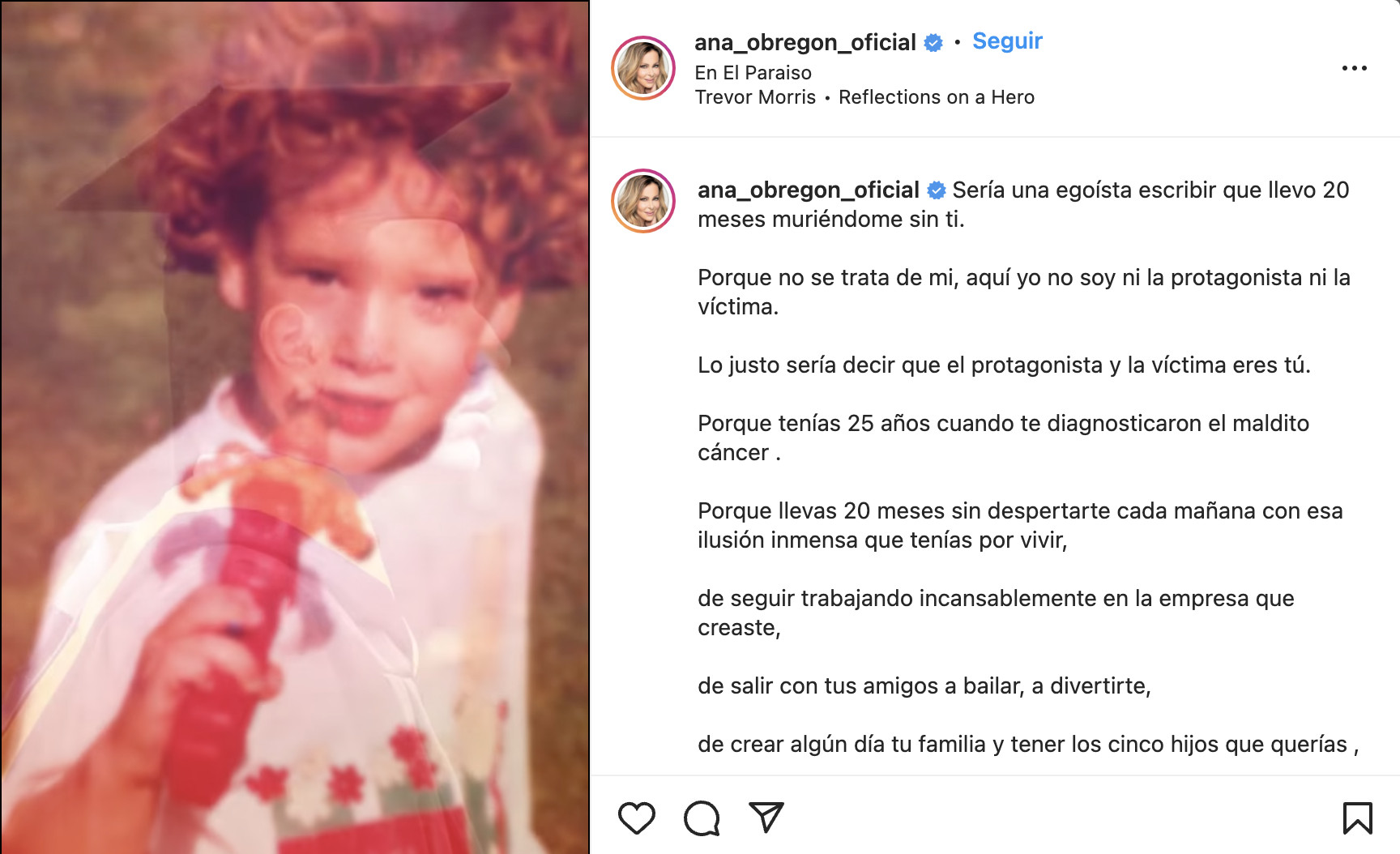 El homenaje de Ana Obregón a su hijo / INSTAGRAM