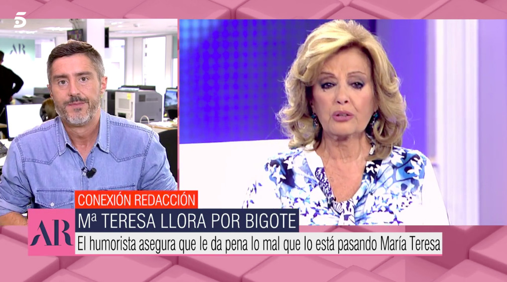 Edmundo Arrocet da la cara tras las lágrimas de María Teresa Campos por él / MEDIASET