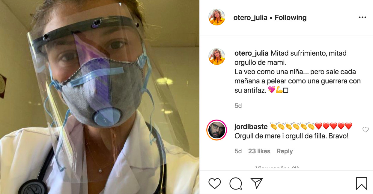 Julia Otero presume de hija en tiempos de crisis en las redes sociales / INSTAGRAM