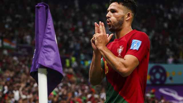 Gonçalo Ramos, celebrando uno de los goles contra Suiza / EFE