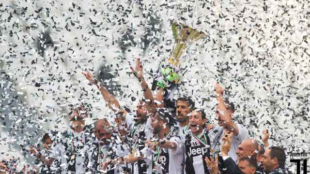 La Juventus de Turín celebrando la Serie A 2018-19 / EFE