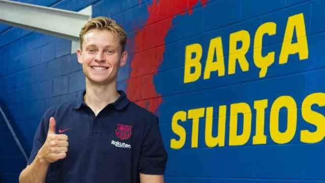 Frenkie de Jong, en una promoción de Barça Studios / FCB