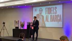 Toni Freixa en un acto de valoración de la campaña electoral / 'Fidels al Barça'