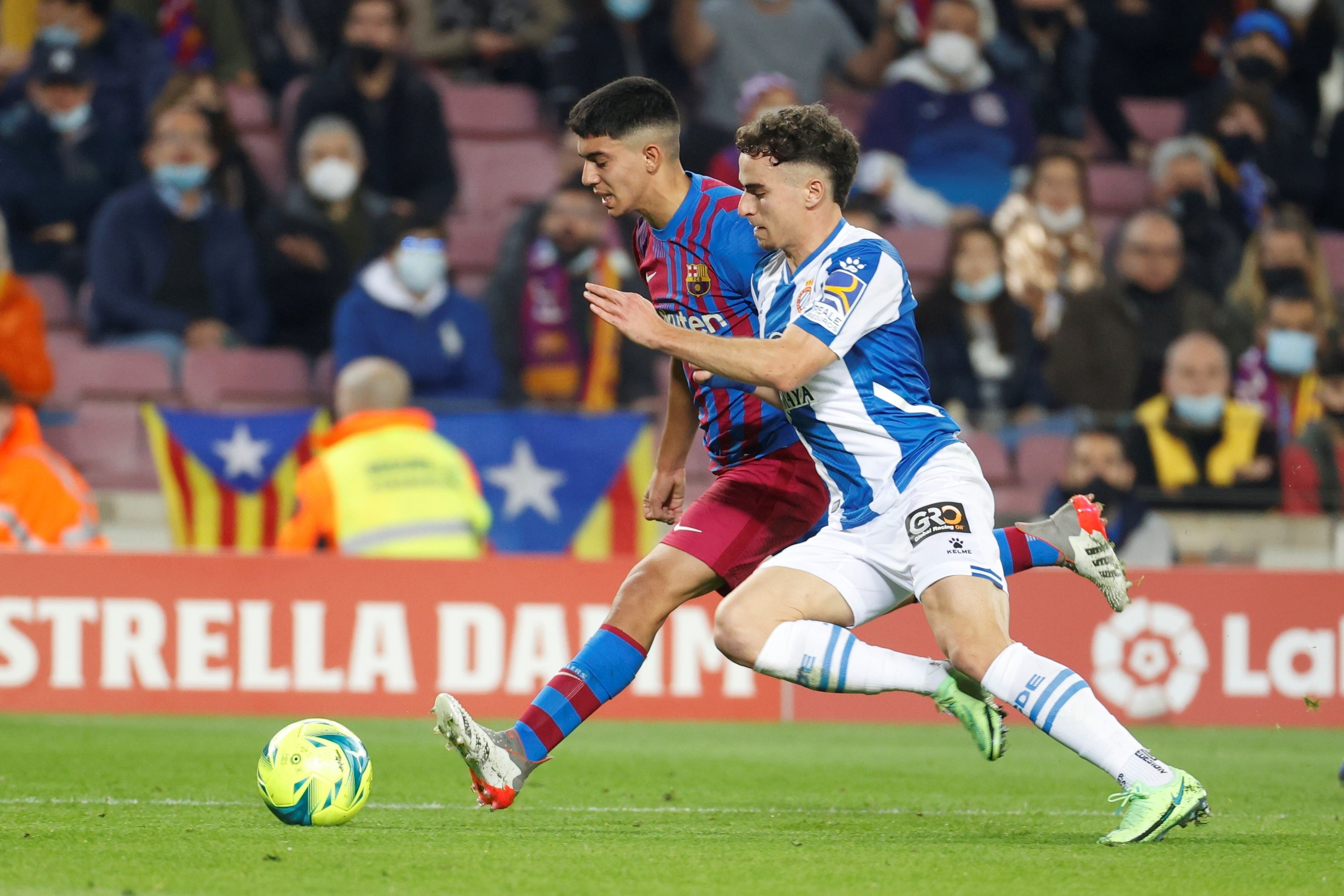 Ilias, en su debut contra el Espanyol, la pasada temporada / EFE