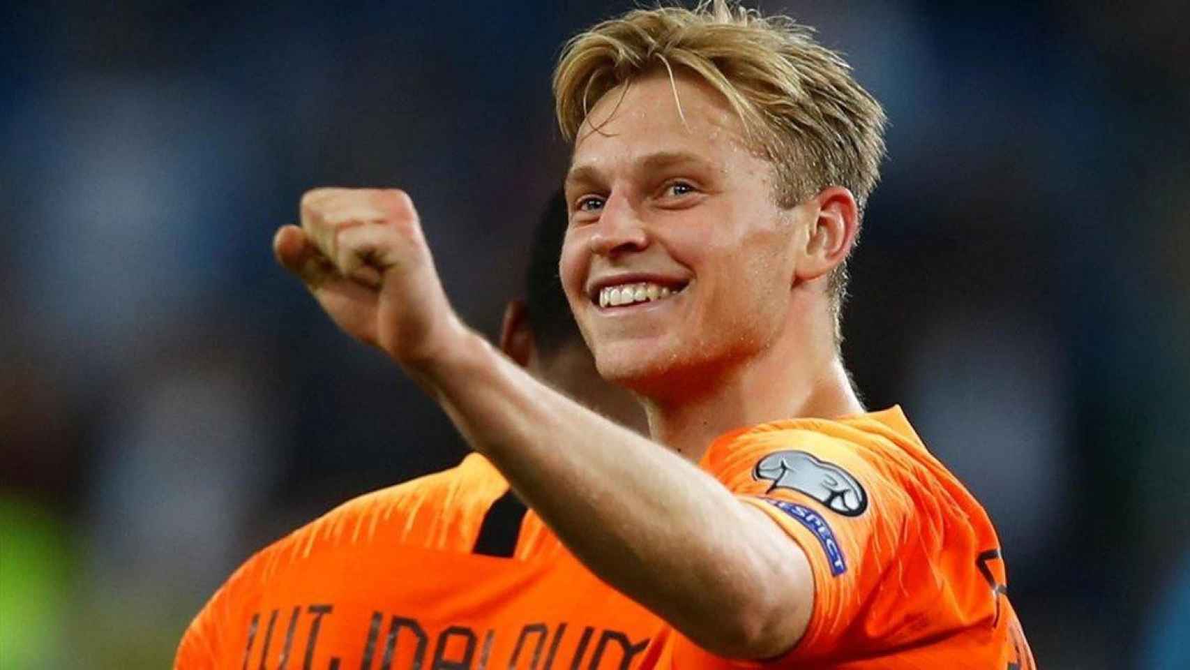 Frenkie de Jong celebra un gol con los Países Bajos / REDEs