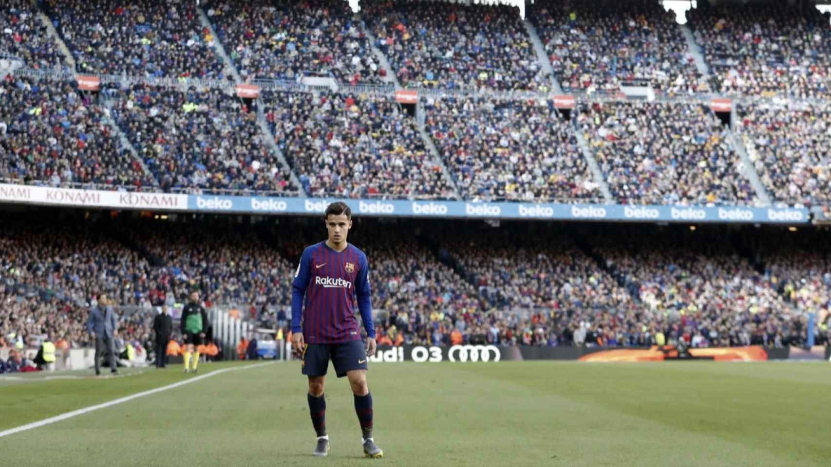 Una foto de Coutinho durante un partido del Barça / FCB