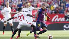 Arturo Vidal jugando contra el Sevilla este fin de semana / EFE