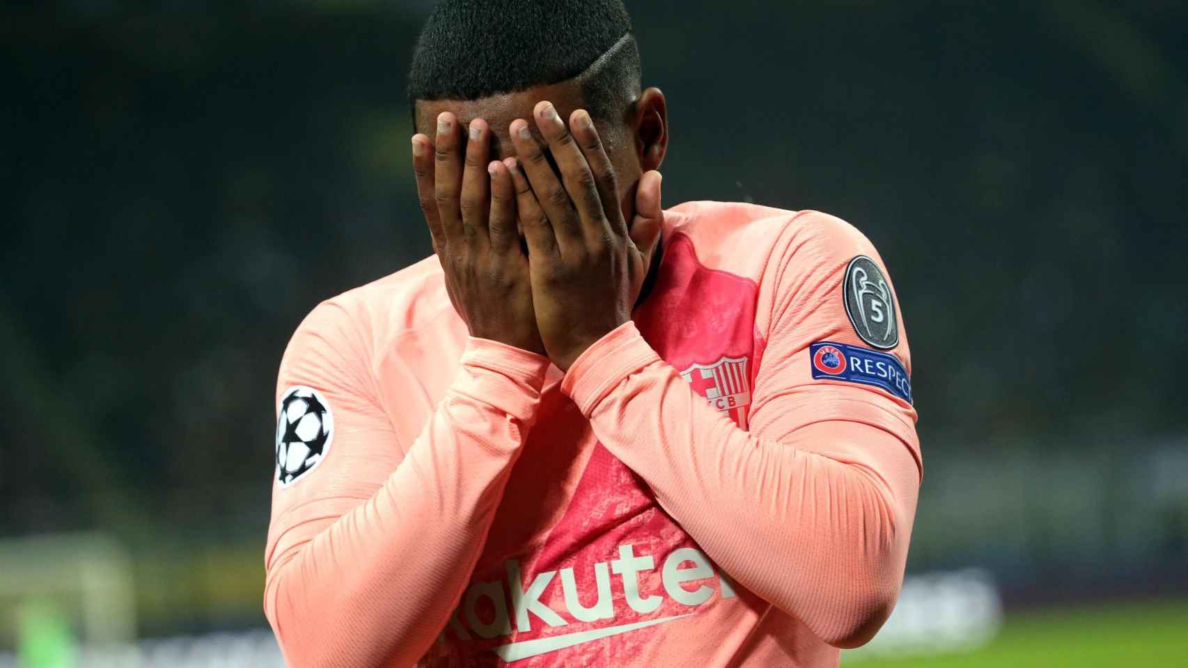 Malcom rompe a llorar tras marcar contra el Inter de Milán / EFE