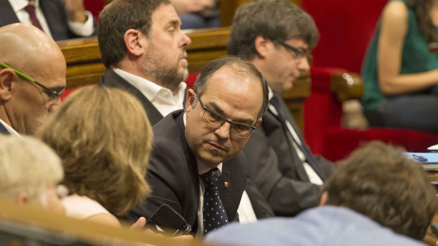 Jordi Turull, 'conseller' de Presidencia y portavoz del Gobierno catalán, en el pleno de julio / PARLAMENT
