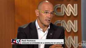 El consejero de Exteriores de la Generalitat, Raül Romeva, entrevistado en la CNN en Español / CNN