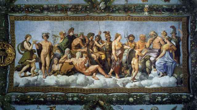 Psique es recibida por los Dioses en el Olimpo (1517) / RAFAEL SANZIO