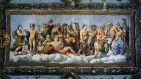 Psique es recibida por los Dioses en el Olimpo (1517) / RAFAEL SANZIO