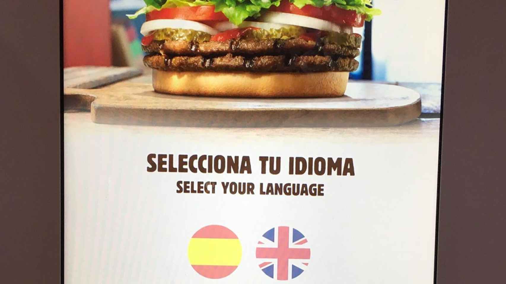 Imagen de la supuesta pantalla de pedidos de Burger King, según Francesc Xavier Dengra / TWITTER