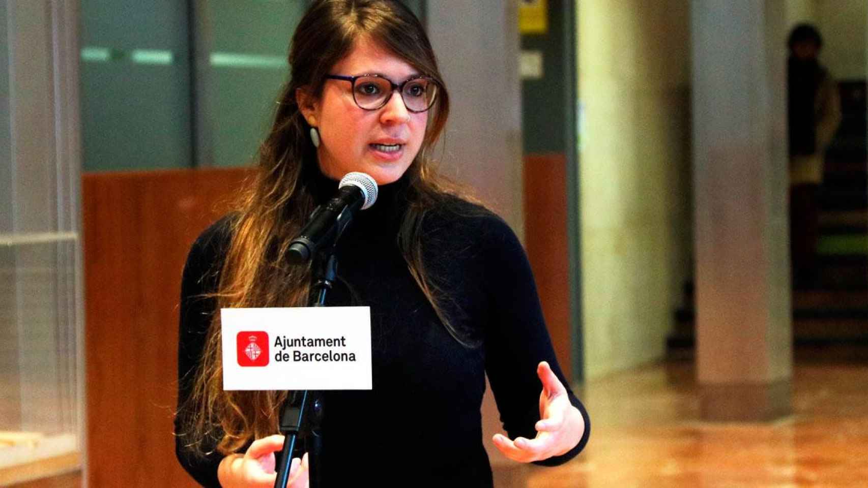Janet Sanz, teniente de alcalde de Urbanismo de Barcelona, en una comparecencia anterior / CG