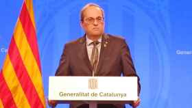 El presidente catalán, Quim Torra, en una comparencencia / EP