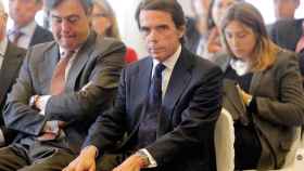 El expresidente José María Aznar, durante el foro de FAES en Valencia / EFE