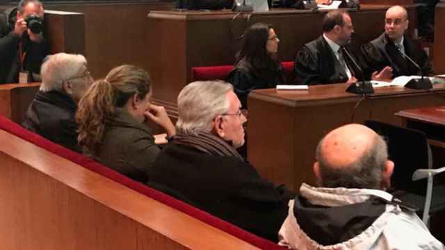 Los condenados por el ‘caso Palau’, entre los que se encuentran Fèlix Millet y Jordi Montull, sentados en el banquillo / CG