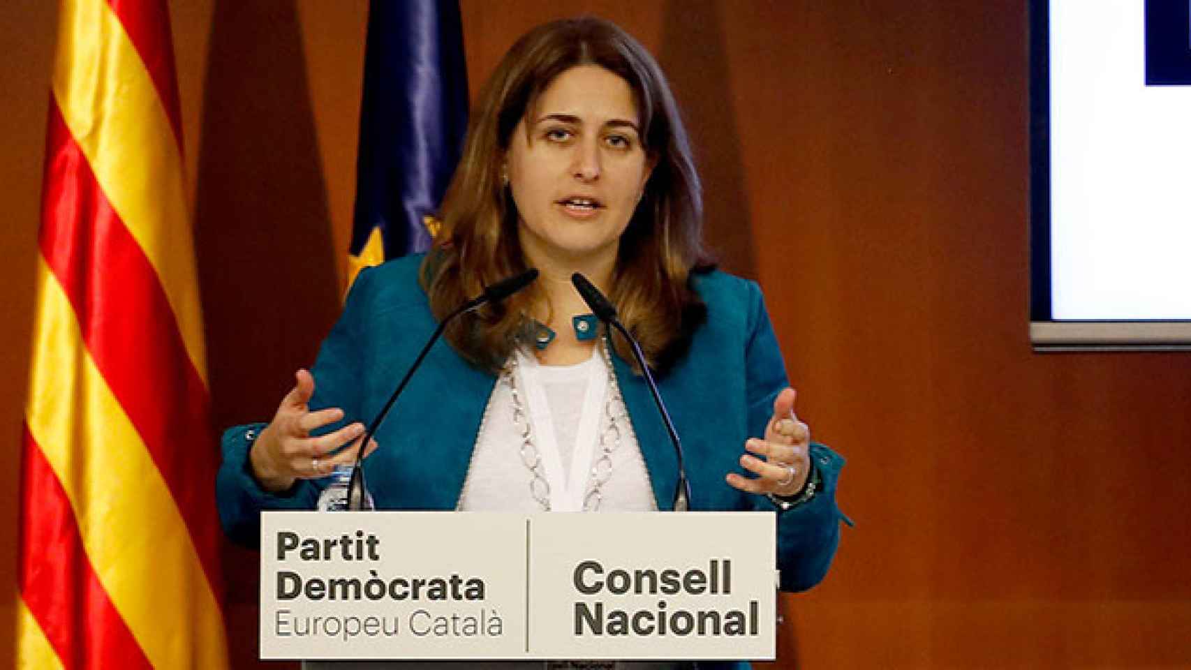 La coordinadora general del PDECat, Marta Pascal, encargada de reconstruir su partido | EFE