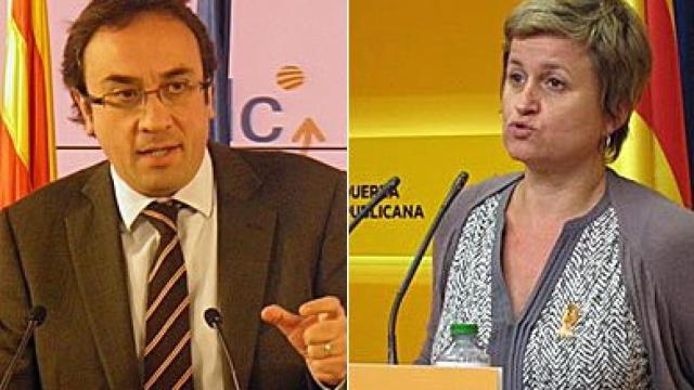 Josep Rull y Anna Simó