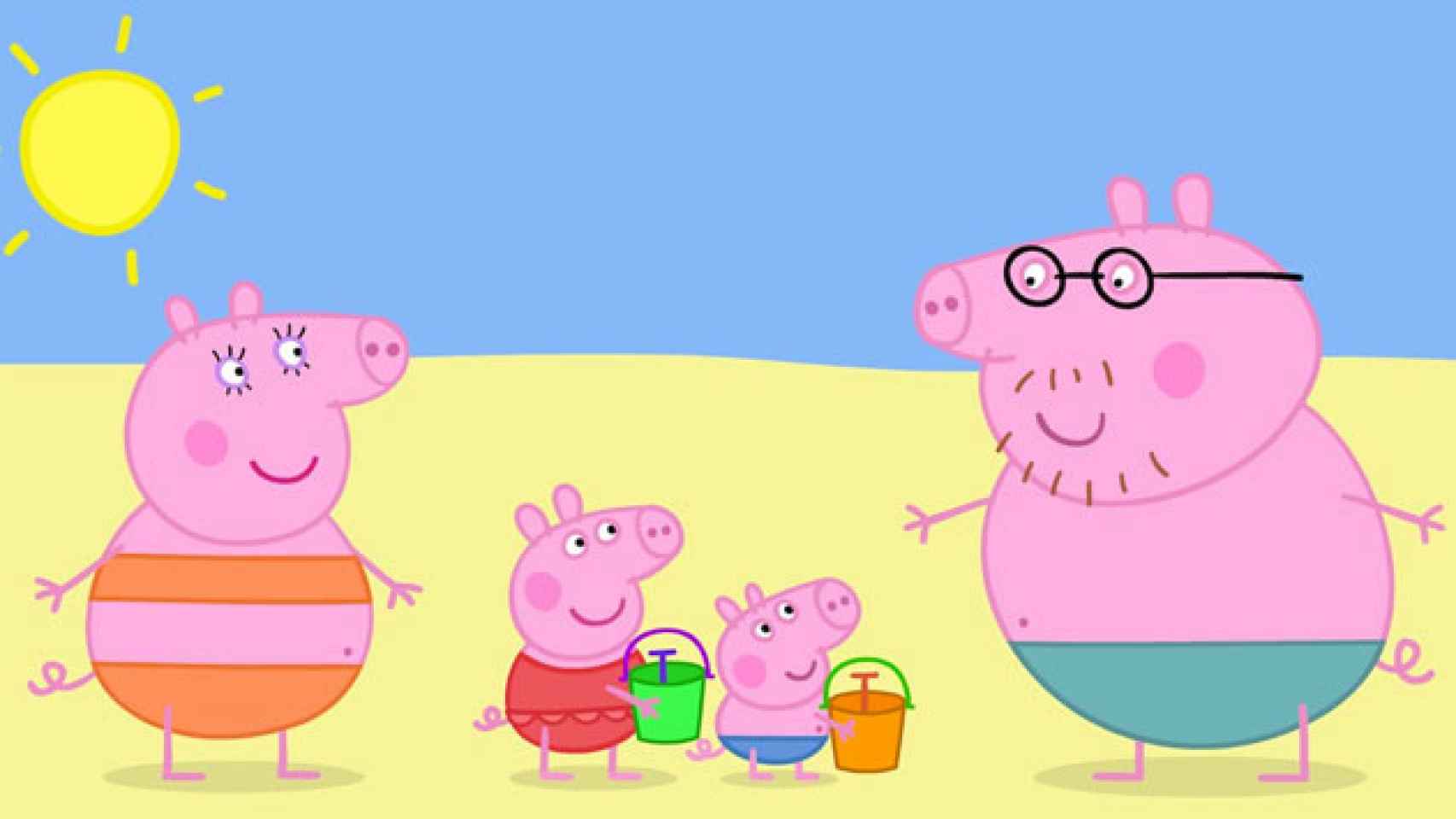 Imagen de los principales personajes de la serie británica 'Peppa Pig'. / CG
