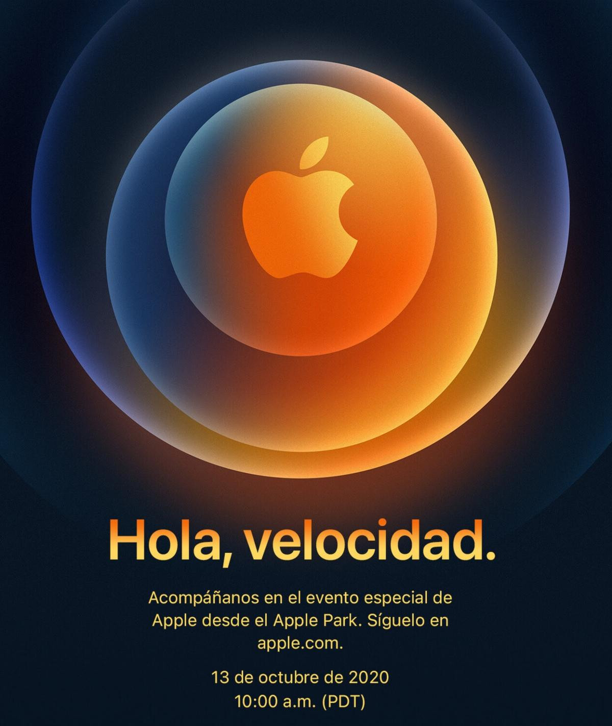 La invitación de Apple a su evento del 13 de octubre de 2020