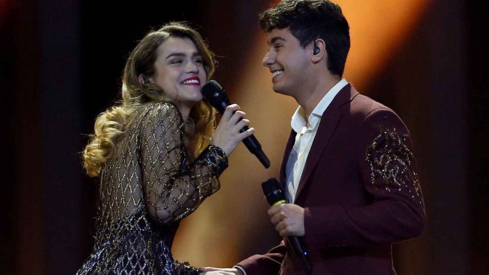 Una foto de archivo de Alfred y Amaia en Eurovisión