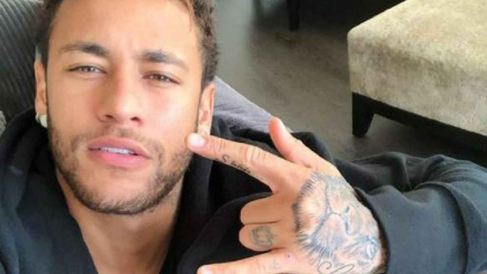 Neymar descansa en su casa tras el partido / INSTAGRAM