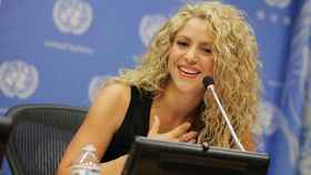 Una foto de archivo de Shakira en un acto de la ONU