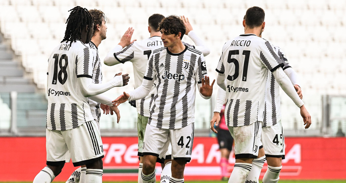 Los jugadores de la Juventus, durante un amistoso contra el Rijeka / JUVENTUS